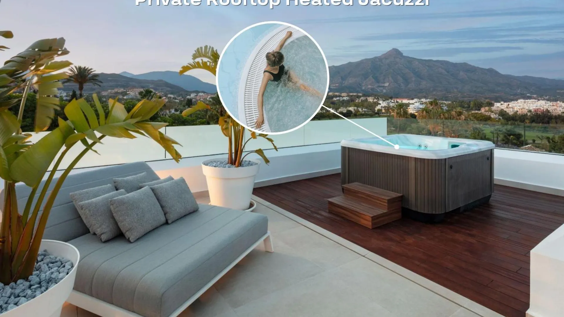 Vacation Marbella I Villa Almost Heaven, New Built Villa, Rooftop Jacuzzi, Infinity Heated Pool 0*,